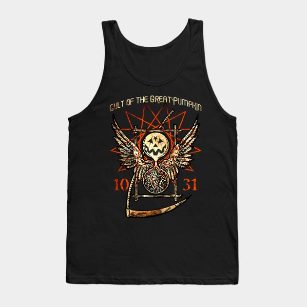 Cult of the Great Pumpkin: Thanatos Hourglass Tank Top by Chad Savage